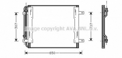 AVA QUALITY COOLING me5145 -  Конденсатор, кондиционер